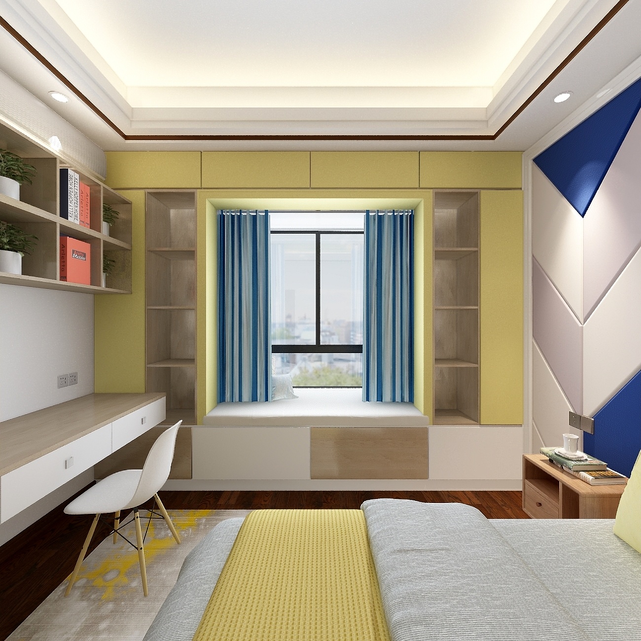 设计道也梁普荣-《新中式西门》一层小孩房装修效果图第4张