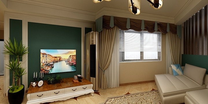 清晨點支烟-太子湖畔星苑刘总简美-装修设计方案