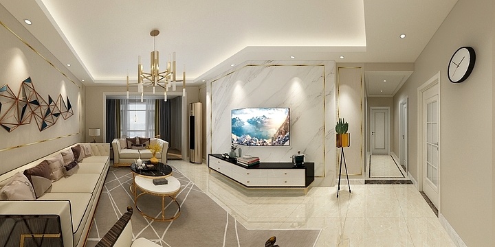 乐跑的兔子-南兴，金域南湾130-装修设计方案