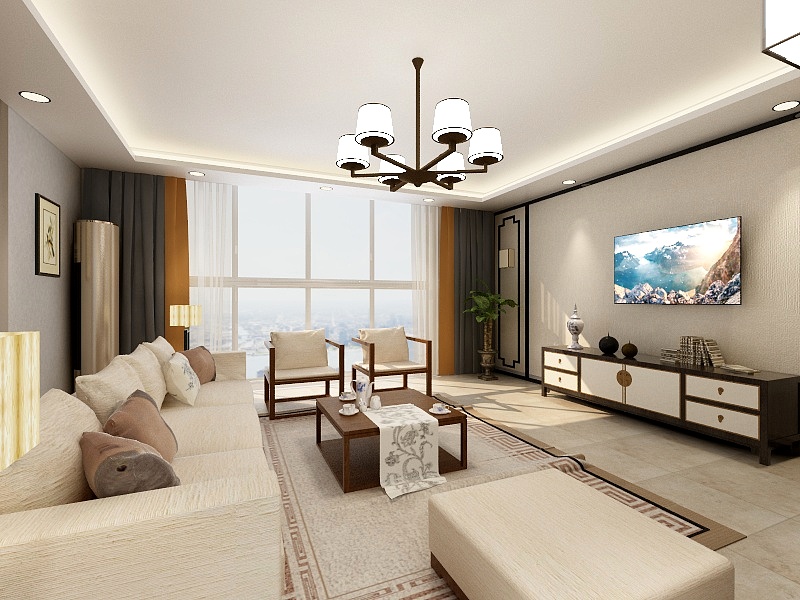 henrysheng-新中式别墅住宅-装修设计方案