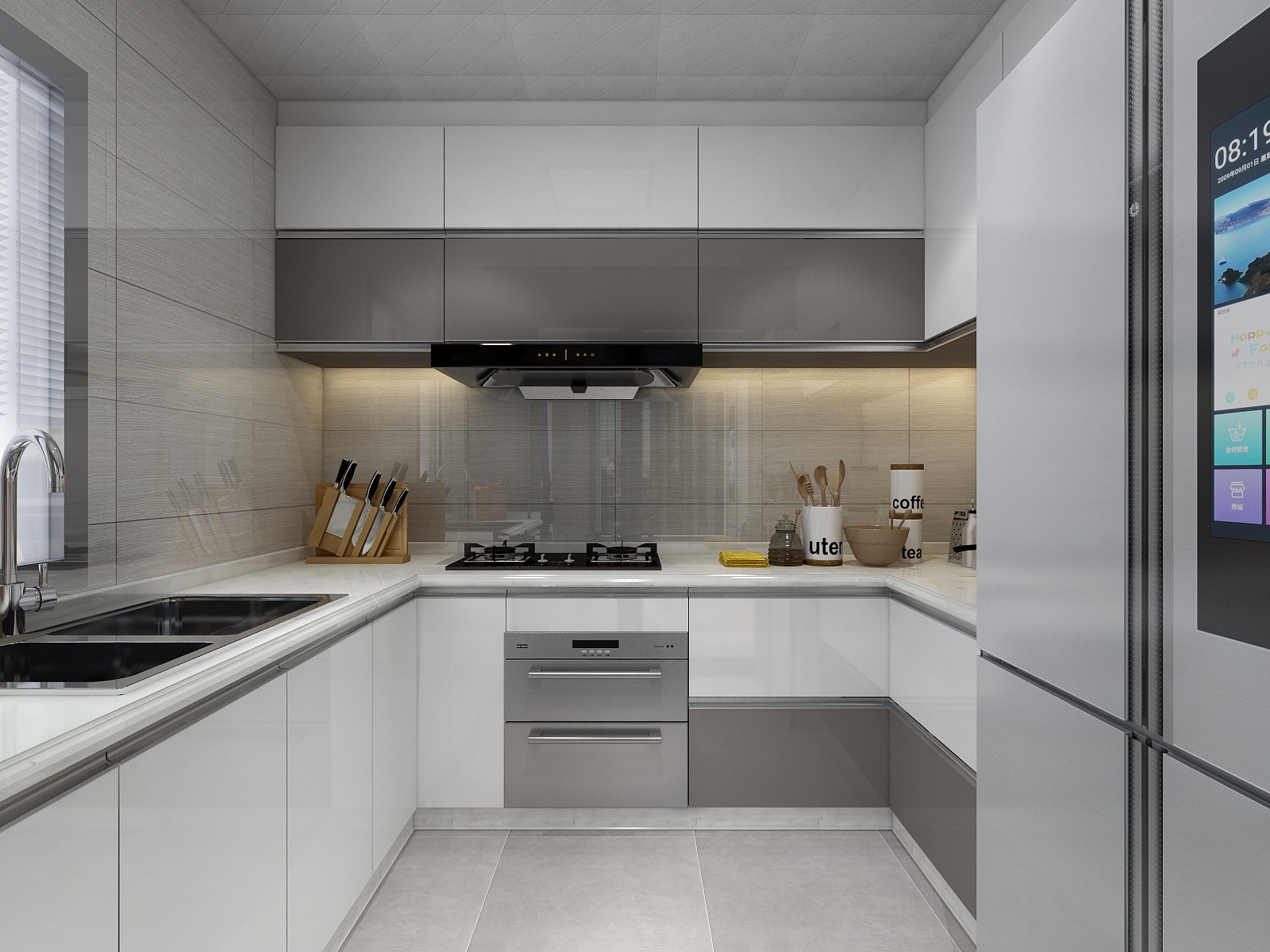 张福梅-现代风格||山与湖别墅装修效果图