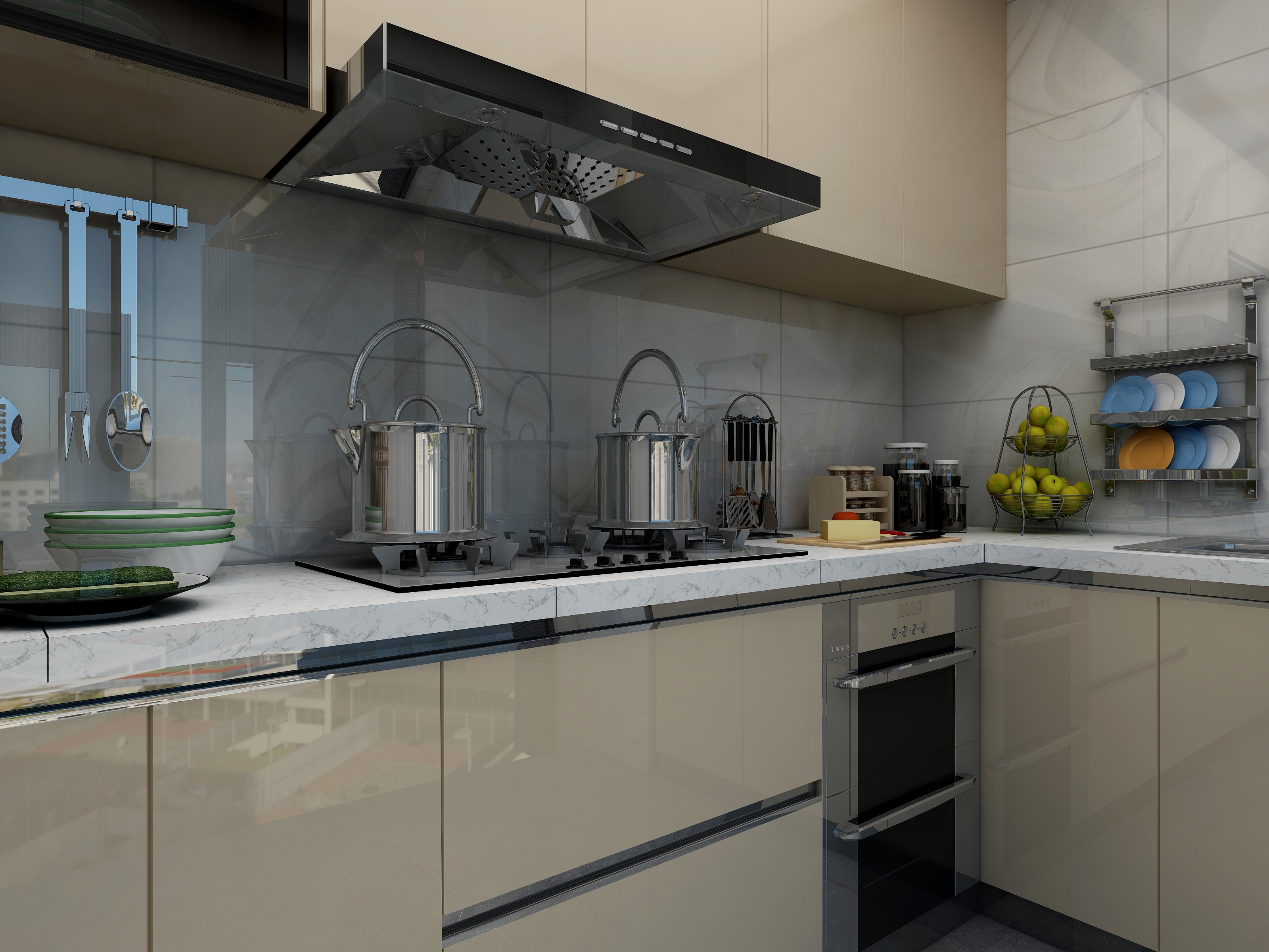 至简名设-文稳康-162方现代三居装修效果图