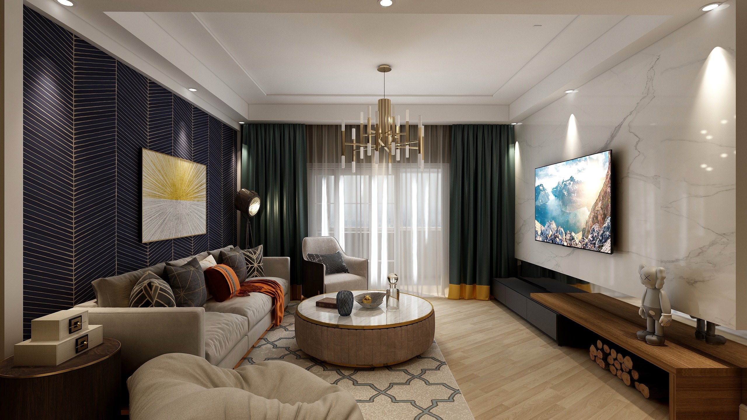 HyfDesignStudioDjmiOGwQxjUGh-恩施首府现代轻奢-装修设计方案