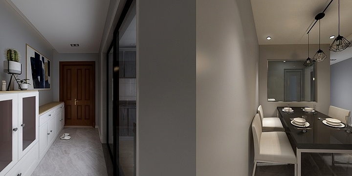 斯米蓝空间设计-万达华府酷家乐-装修设计方案