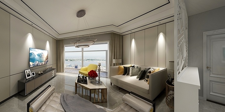 浠水县TATA木门-浠河明珠3-2-1803-装修设计方案