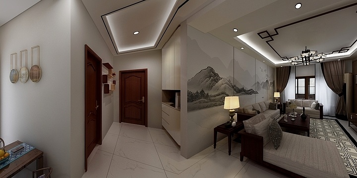 家装魔术师888-美式奥体花园2-2-1803-装修设计方案