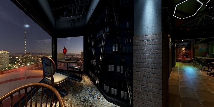 甘肃如卿装饰工程有限公司-小酒馆-装修设计方案