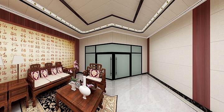 全屋订制吊顶-易俗河-茶楼-装修设计方案