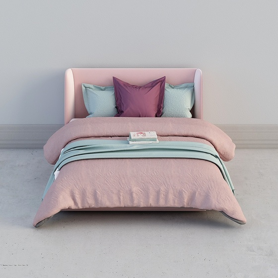 Modern Single Beds,Single Beds,Pink