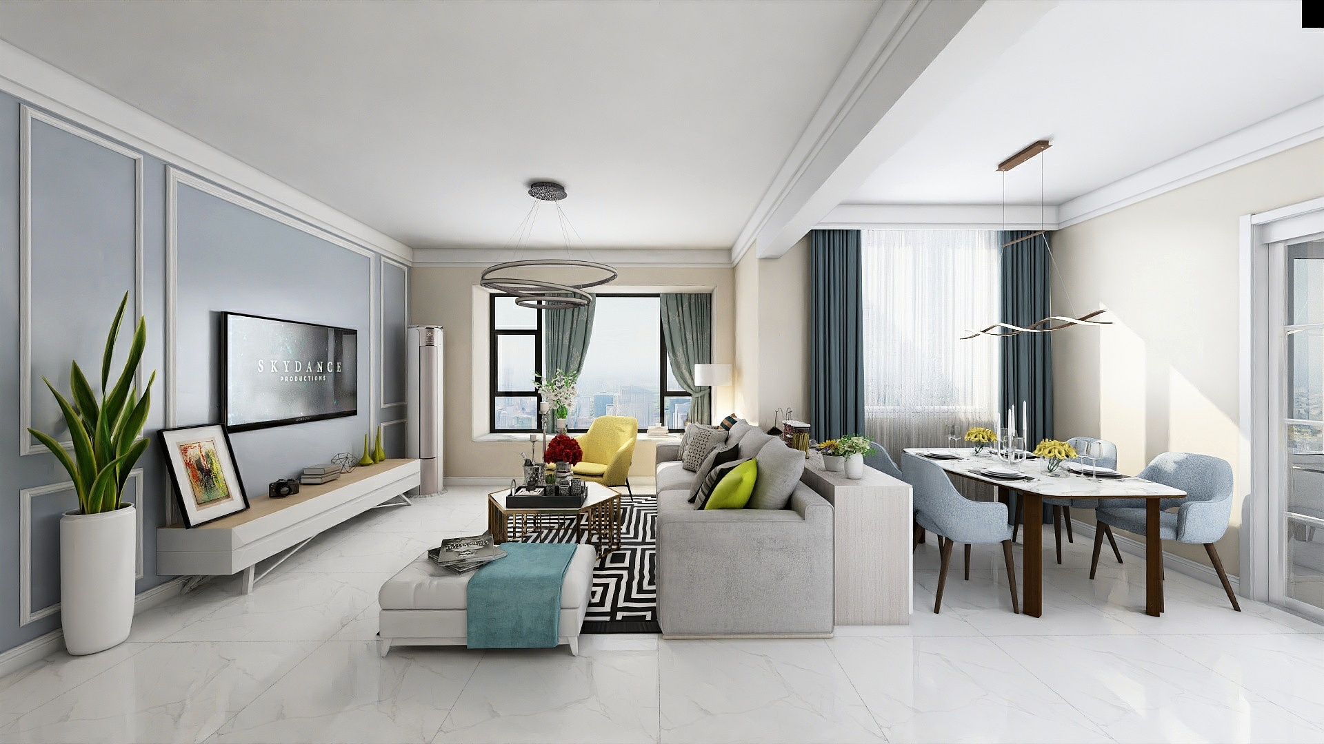 飞扬-西岸全景190507改-装修设计方案