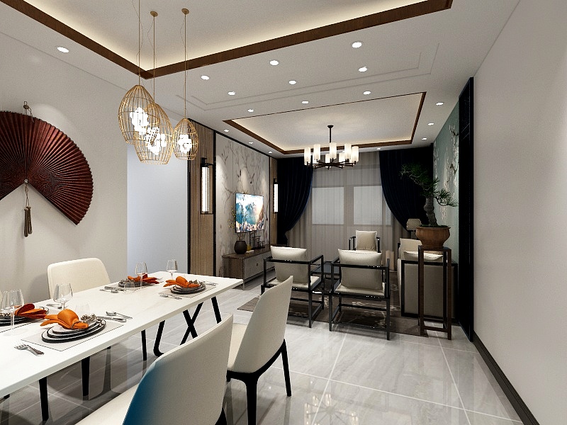 设计师李晋波-富力八号园108户型-装修设计方案