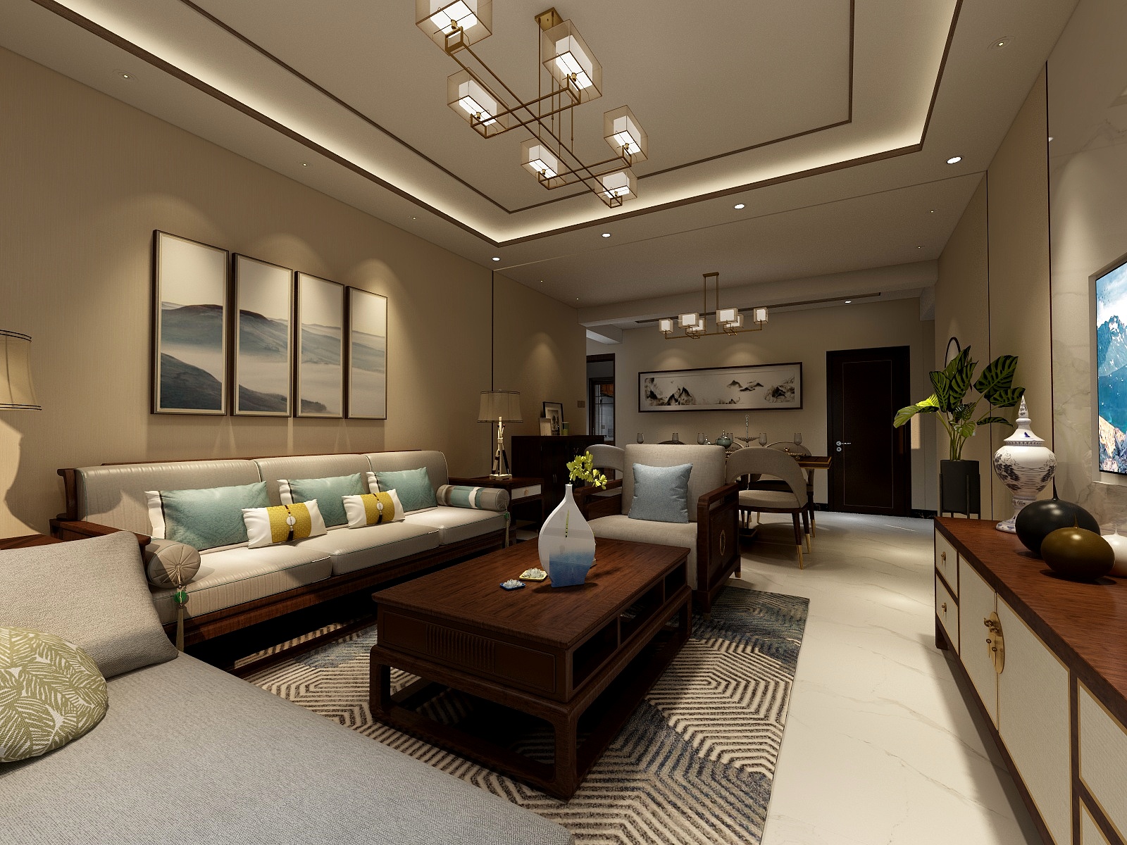 居管家设计张一泽-金融街九零一建筑施工图（领导家）-装修设计方案