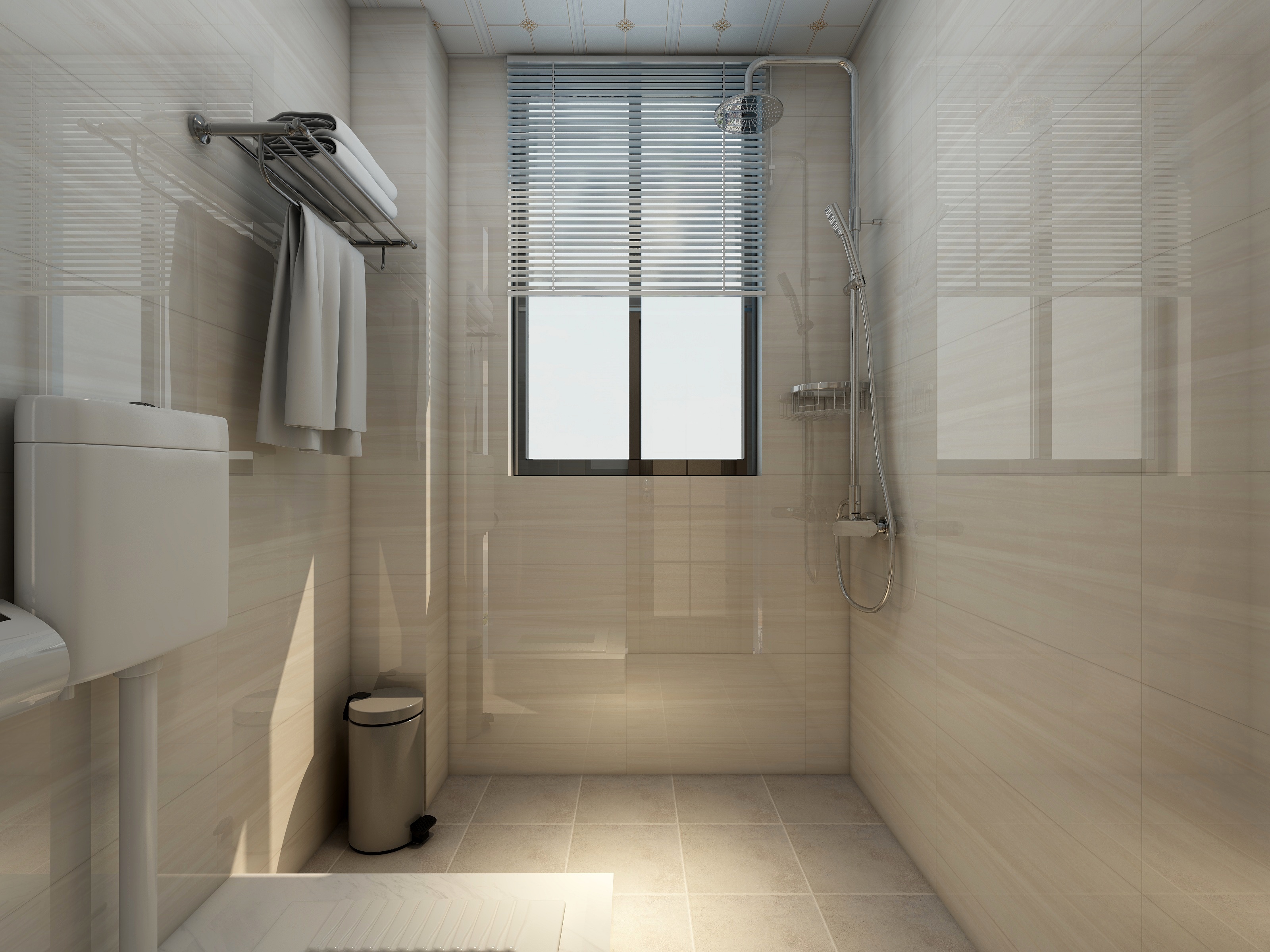 李立猛-新中式三居室一层公卫装修效果图第1张