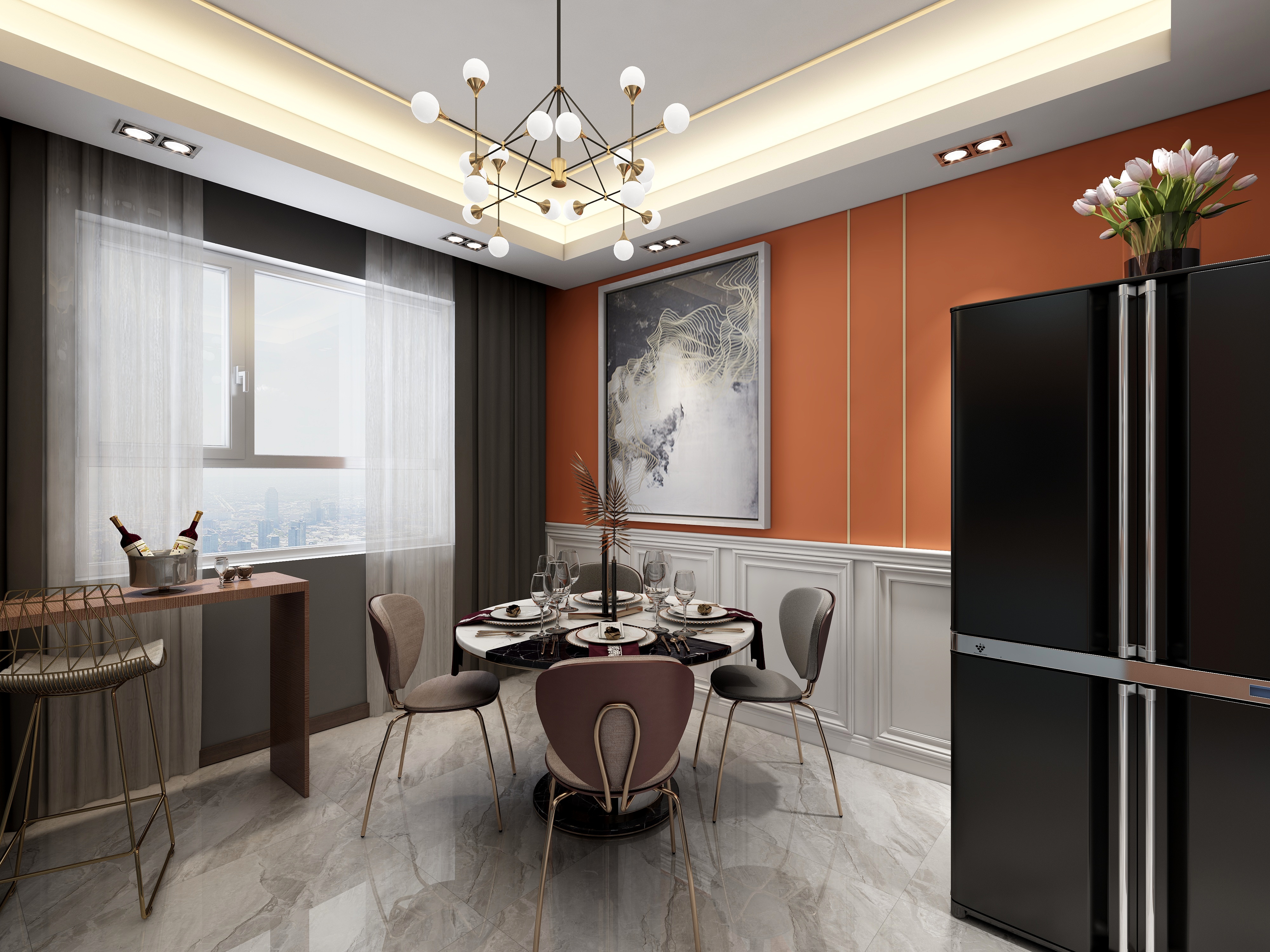 李青越-《轻奢风》装修效果图