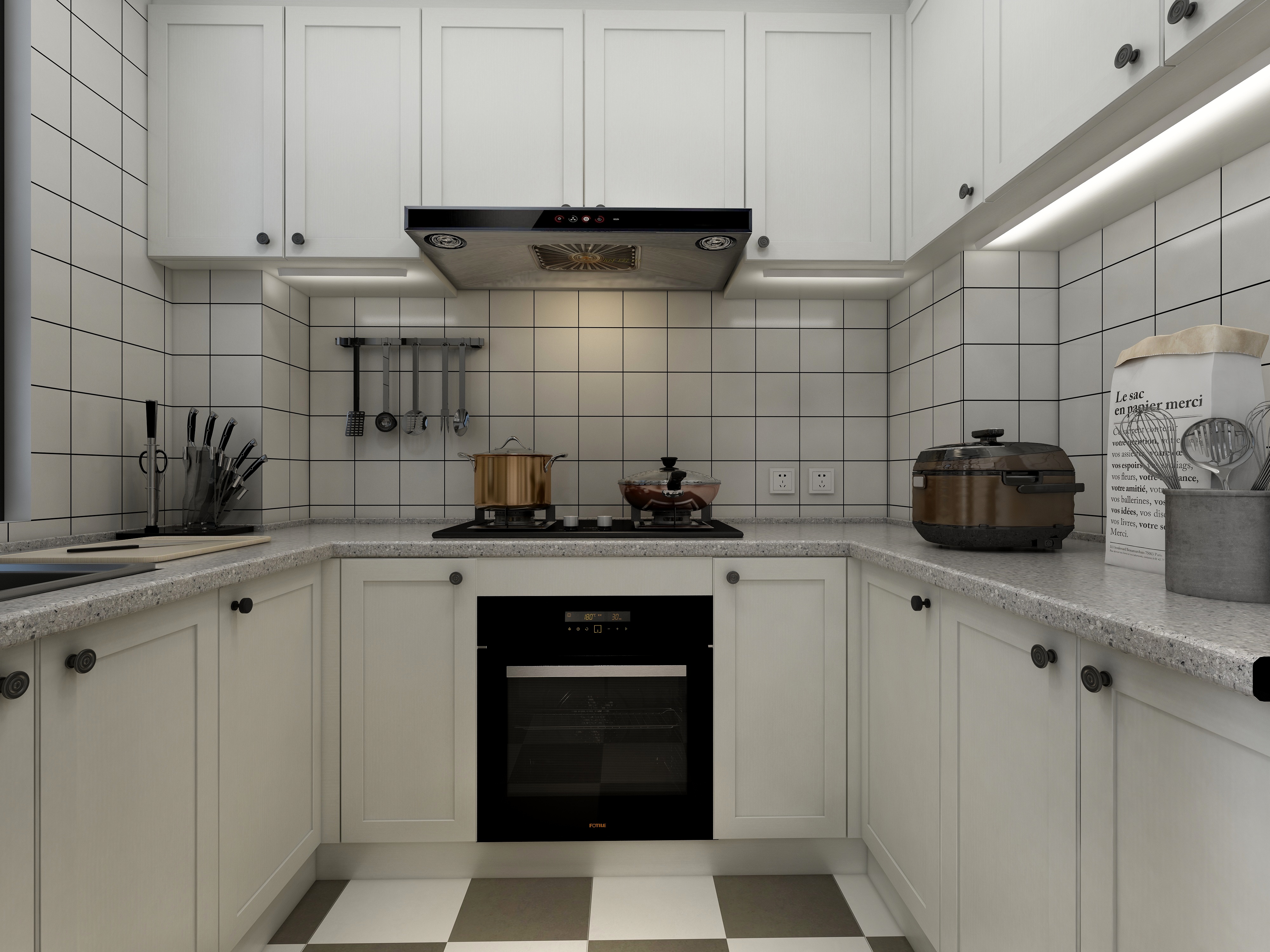 梁筑设计-北欧-灰色森林装修效果图