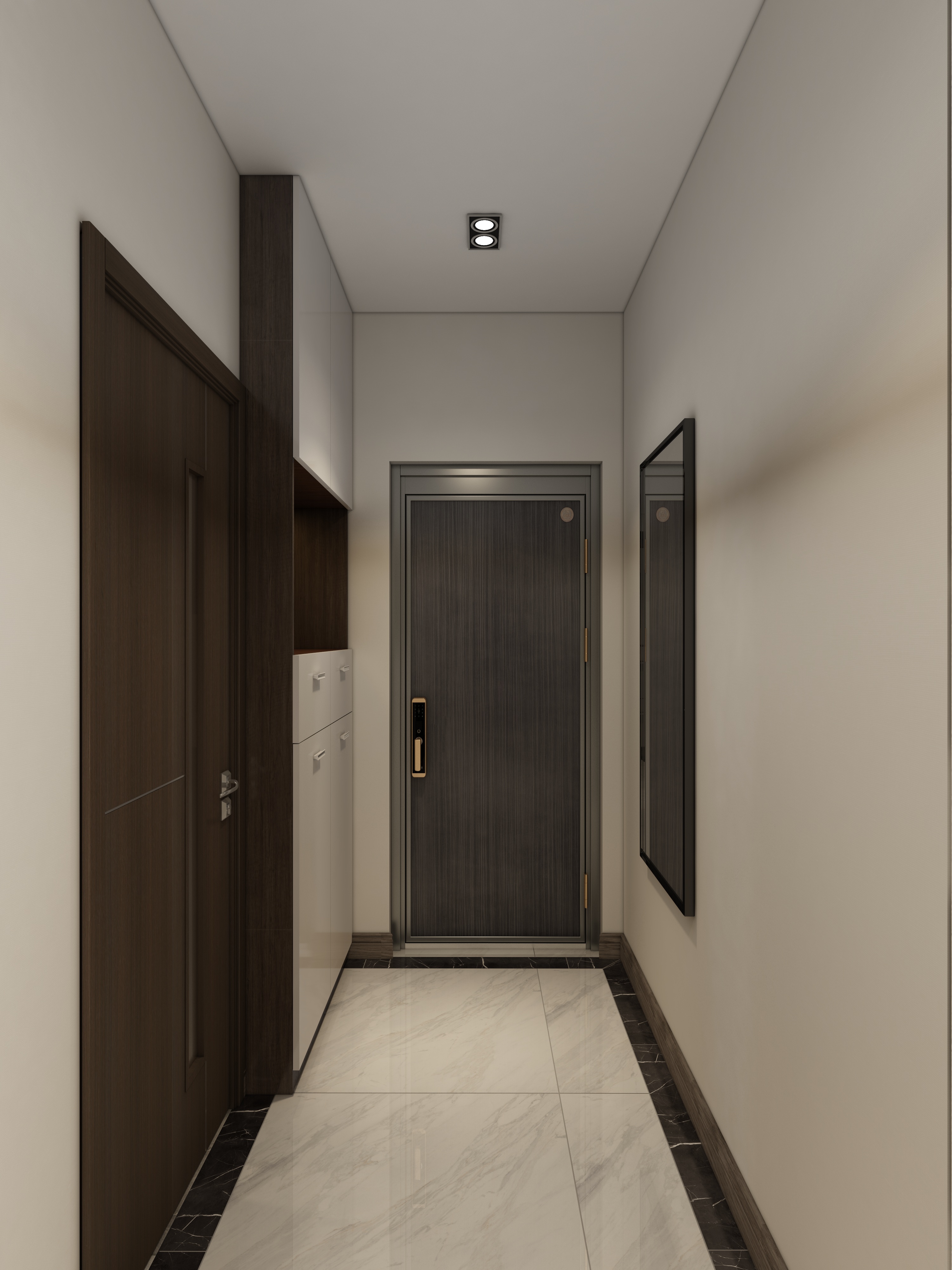 李青越-115方新中式三居一层客餐厅装修效果图第3张