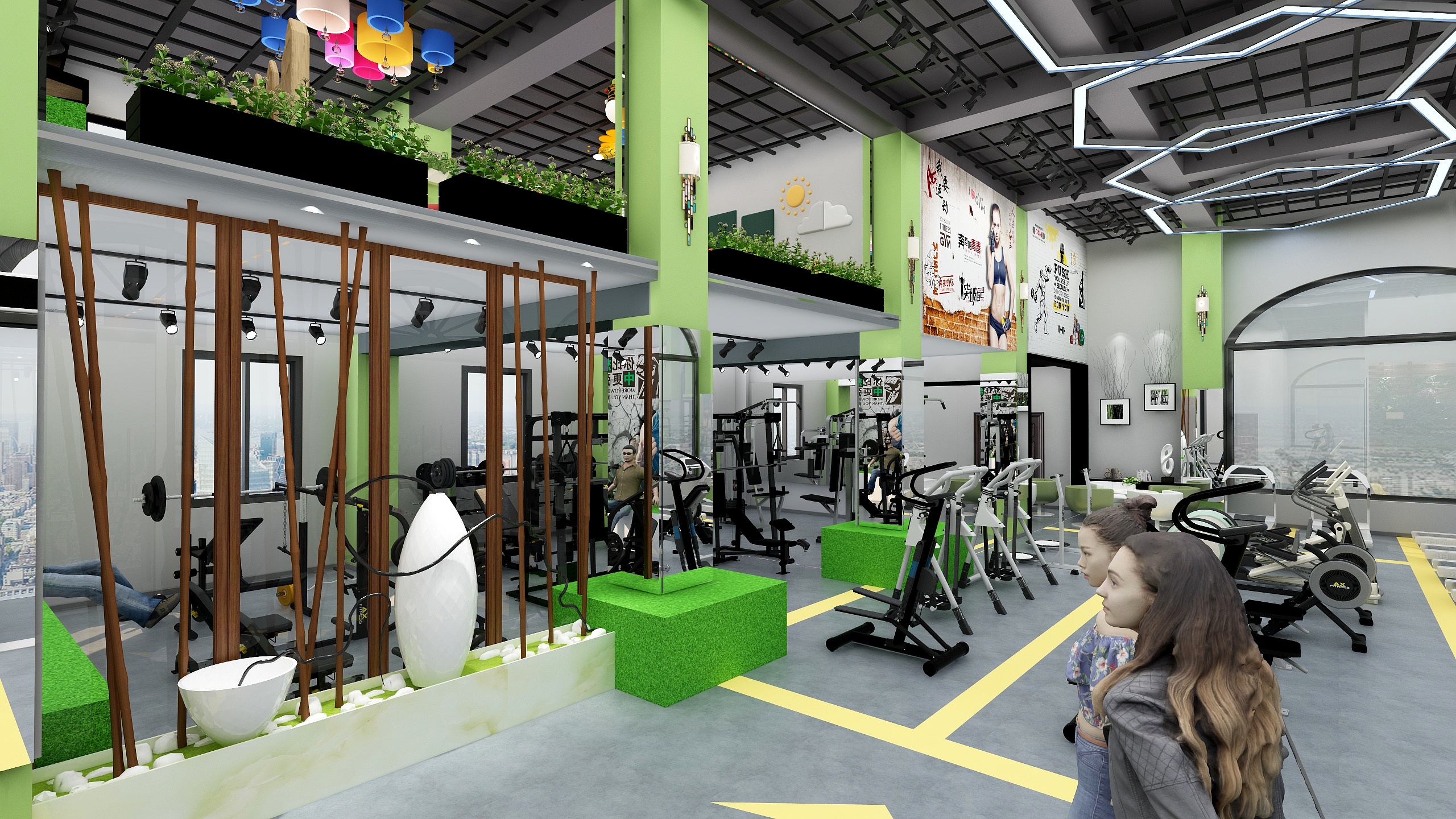 潮汐精灵-健身房一楼-装修设计方案