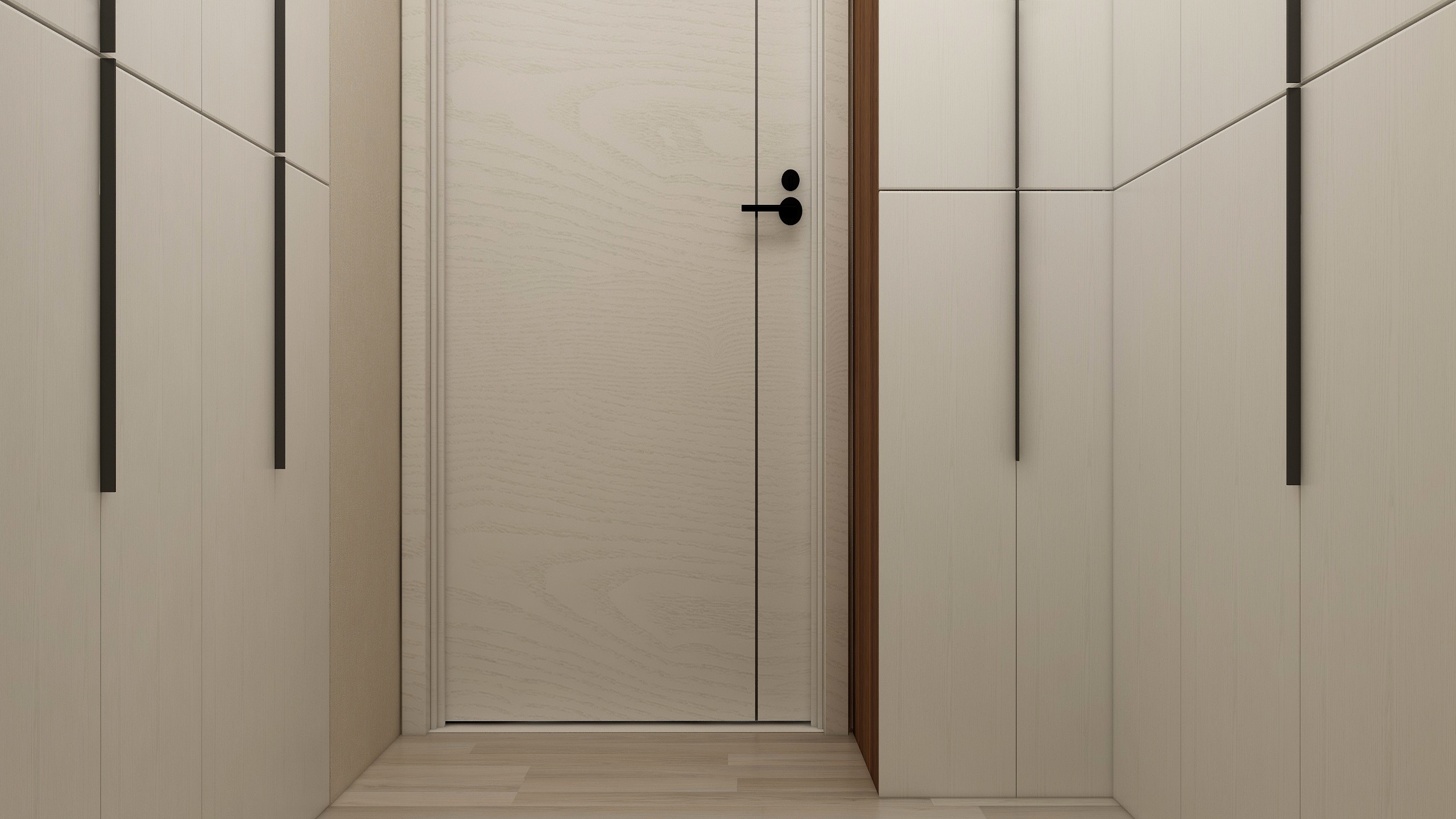 装修设计陈先生-《稻香》现代简约（时尚轻奢）一层衣帽间装修效果图第2张