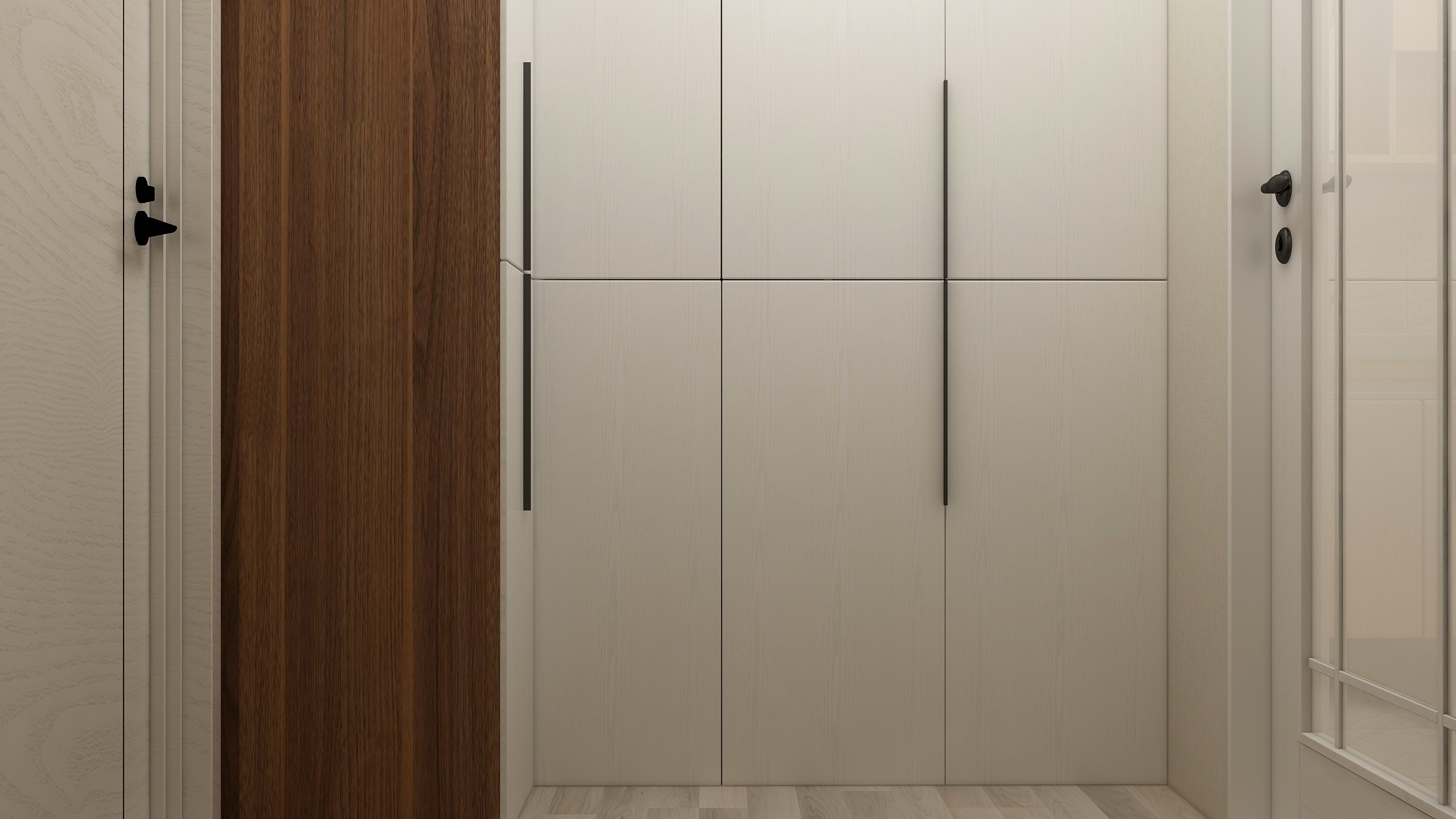 装修设计陈先生-《稻香》现代简约（时尚轻奢）一层衣帽间装修效果图第1张