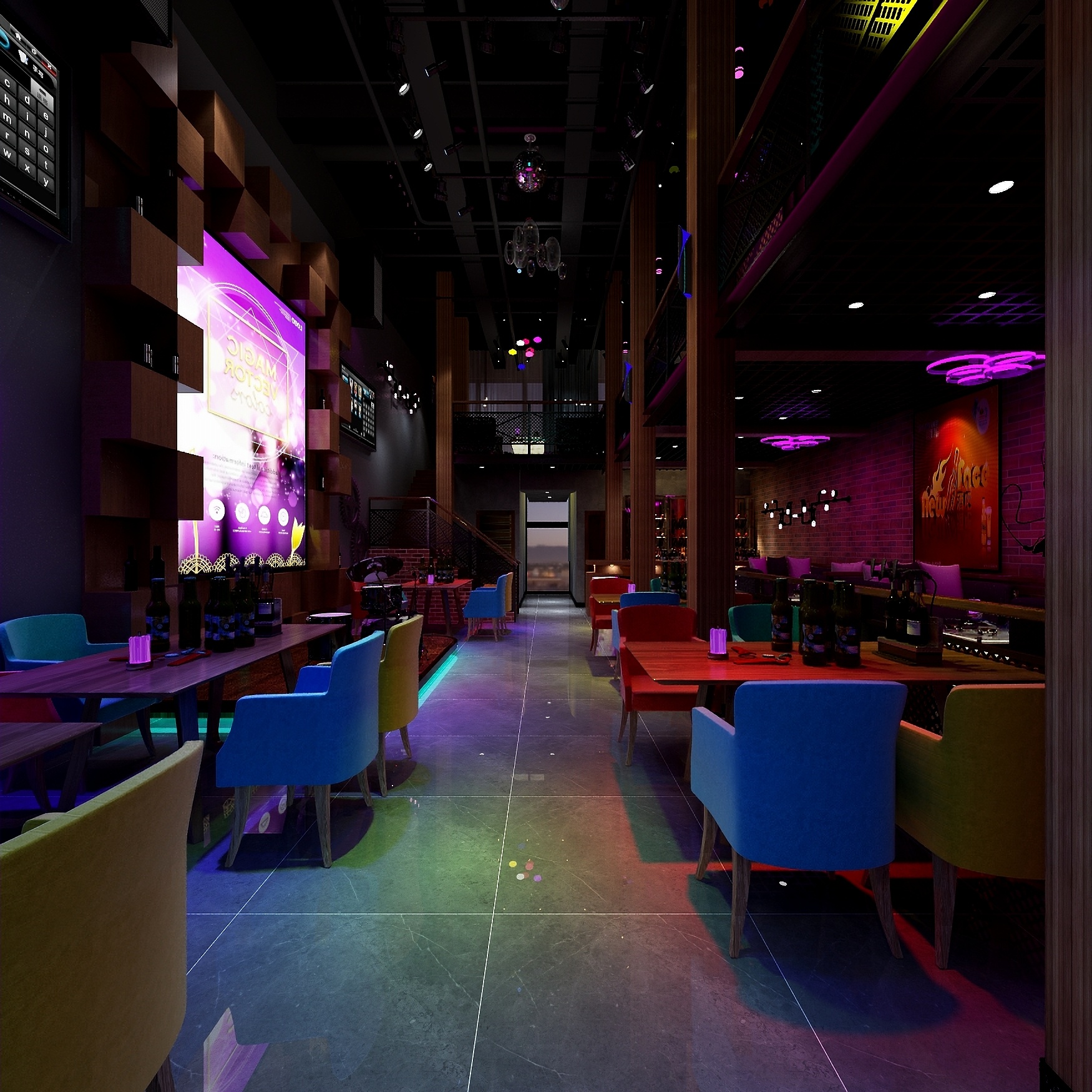 水墨空间高端设计公馆-酒吧一层多功能室装修效果图第5张