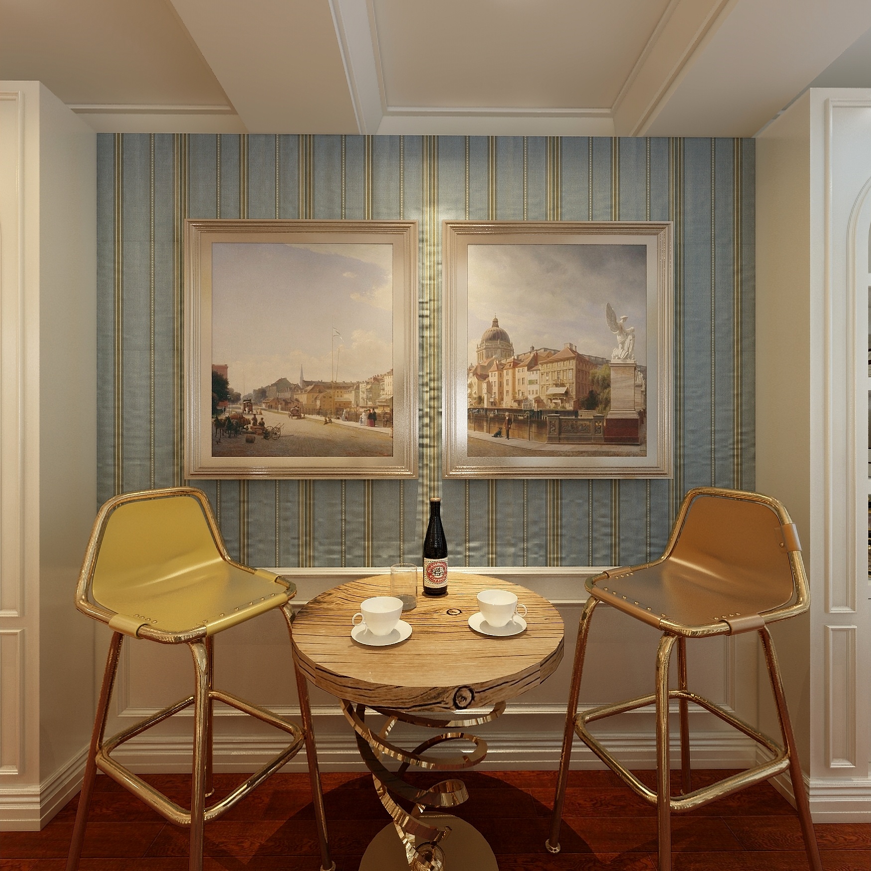 卡班-别墅-欧式二层走廊装修效果图第4张