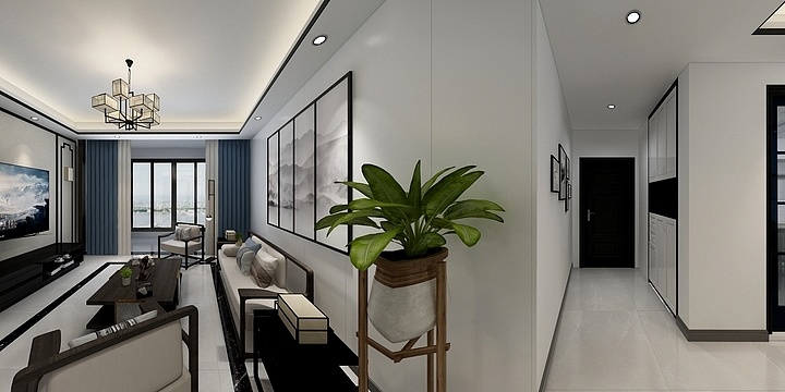 Na丨than-路通沁园-吴先生-新中式-设计师：赵伟-装修设计方案