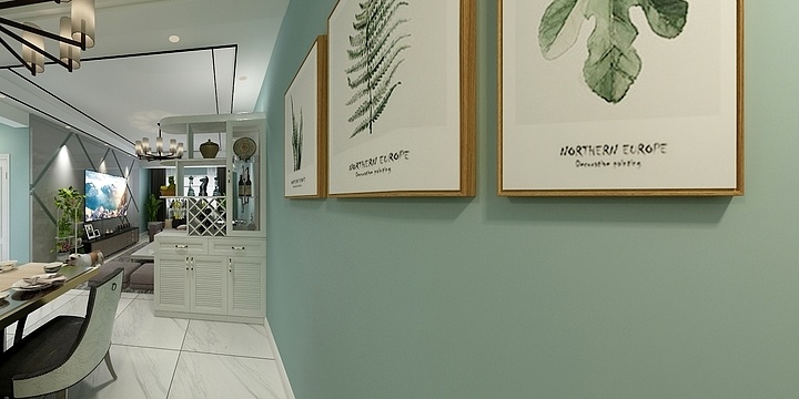 董芳杰-沈阳美的时代城75.00㎡E户型2室2厅1卫1厨-装修设计方案