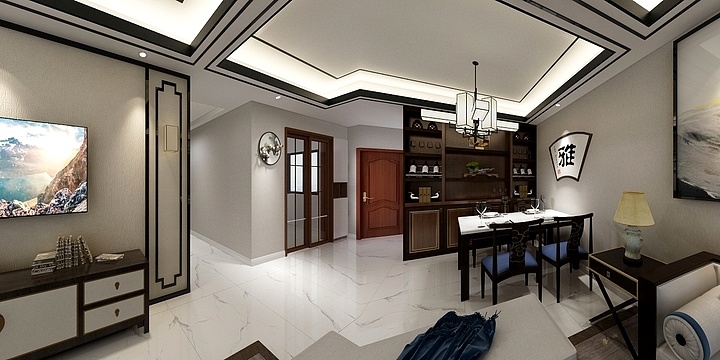 EES-禹洲新城里96.00㎡A2户型3室3厅1卫1厨-副本-装修设计方案