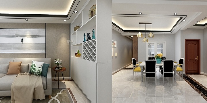 设计师朱平-滨海壹号-装修设计方案