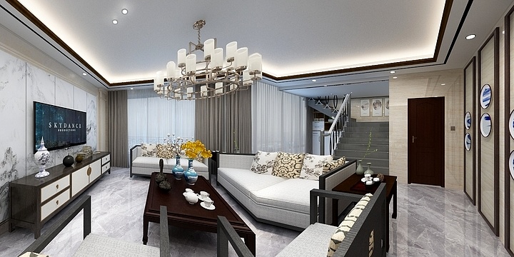 HY装饰-蓝天金地27-1-1802一楼-装修设计方案