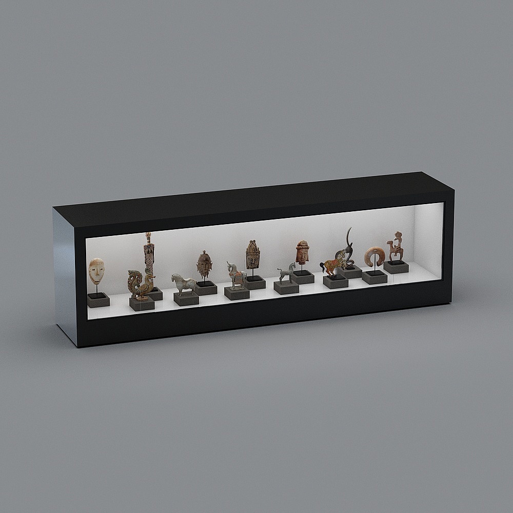 博物馆展柜3D模型