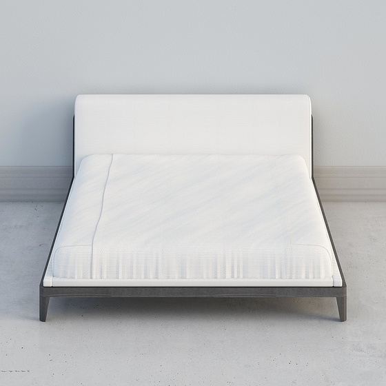 Luxury American Modern Twin Beds,Twin Beds,Gray,King 1.9m