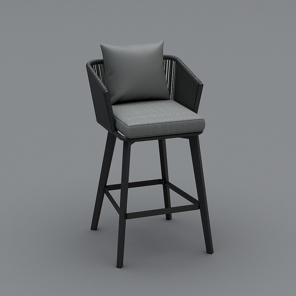 迪瓦吧椅3D模型