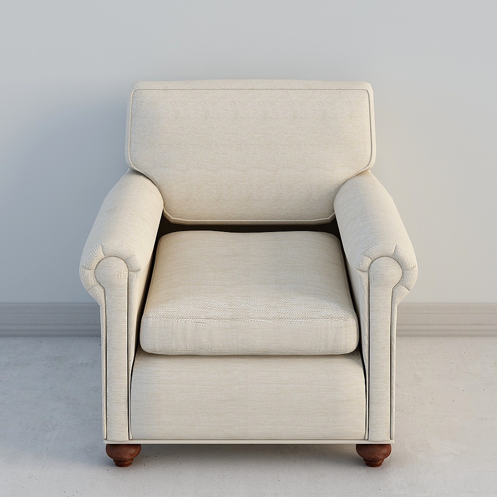 蔚蓝空间   1010720名士单人位沙发（布款）3D模型