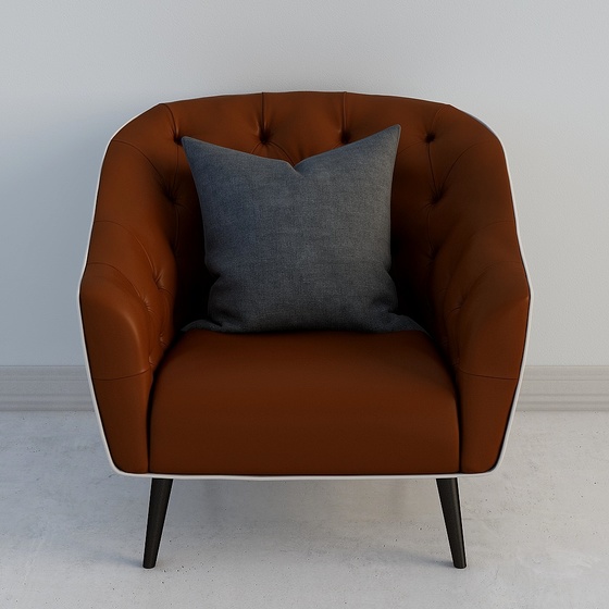 Modern Art Deco Single Sofa,Single Sofa,Seats & Sofas,Brown