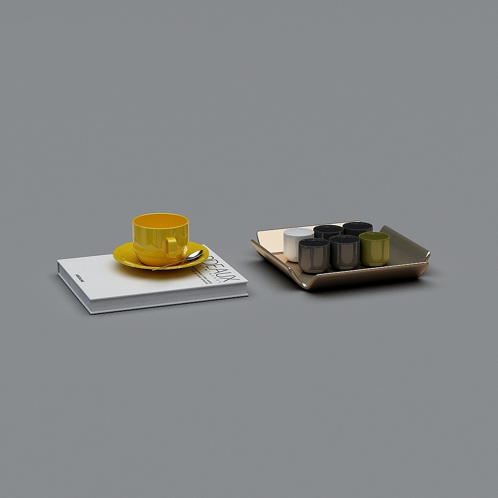 KJ-348944茶盘3D模型
