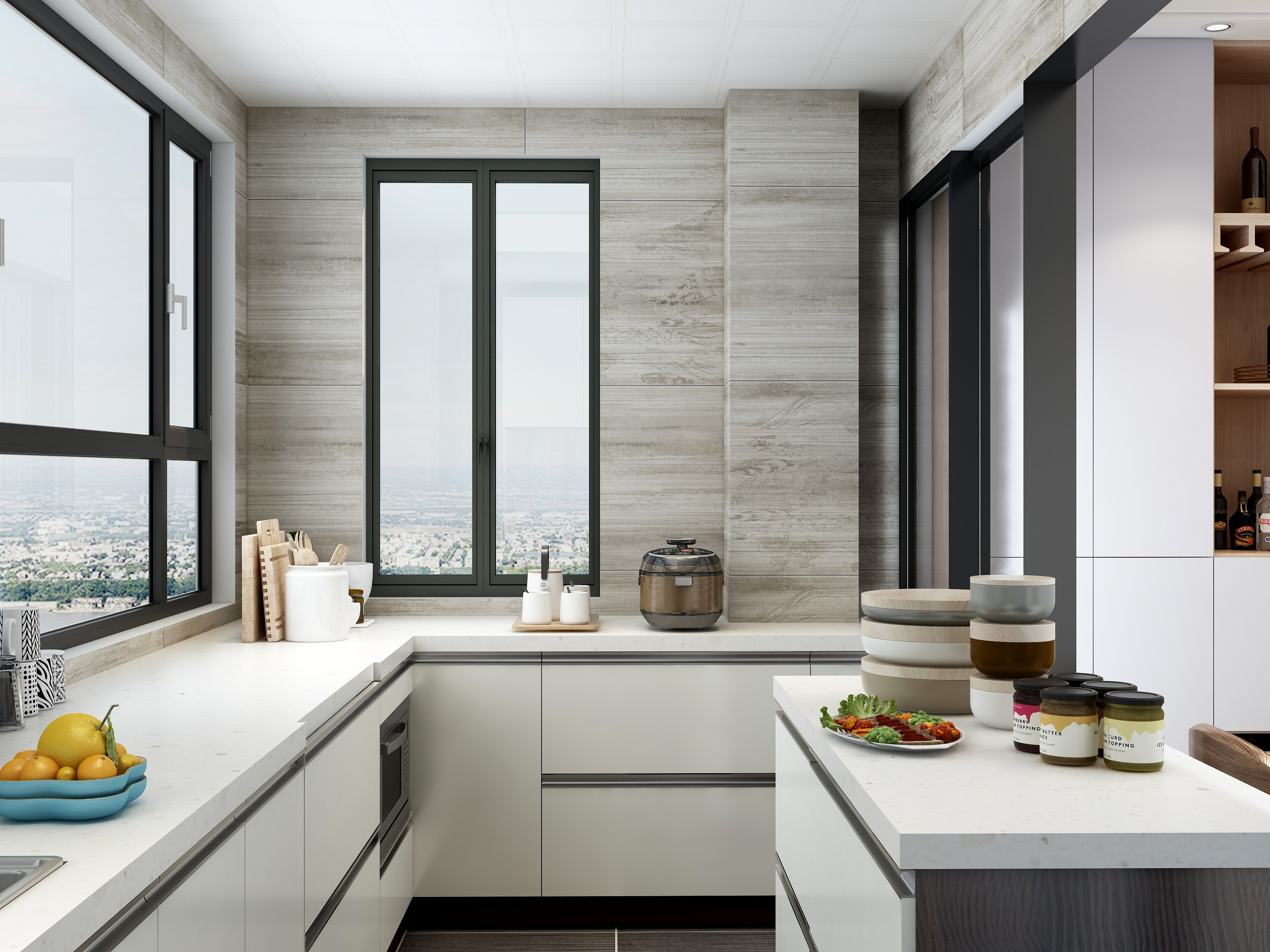 子粲-现代混搭装修效果图