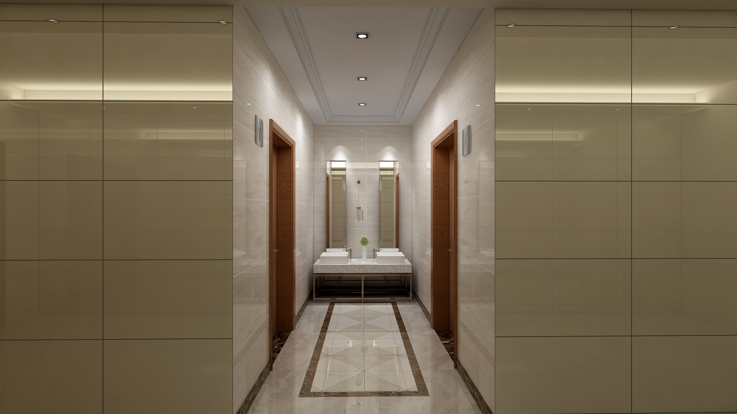 睡睡睡不着-三楼过道卫生间-装修设计方案