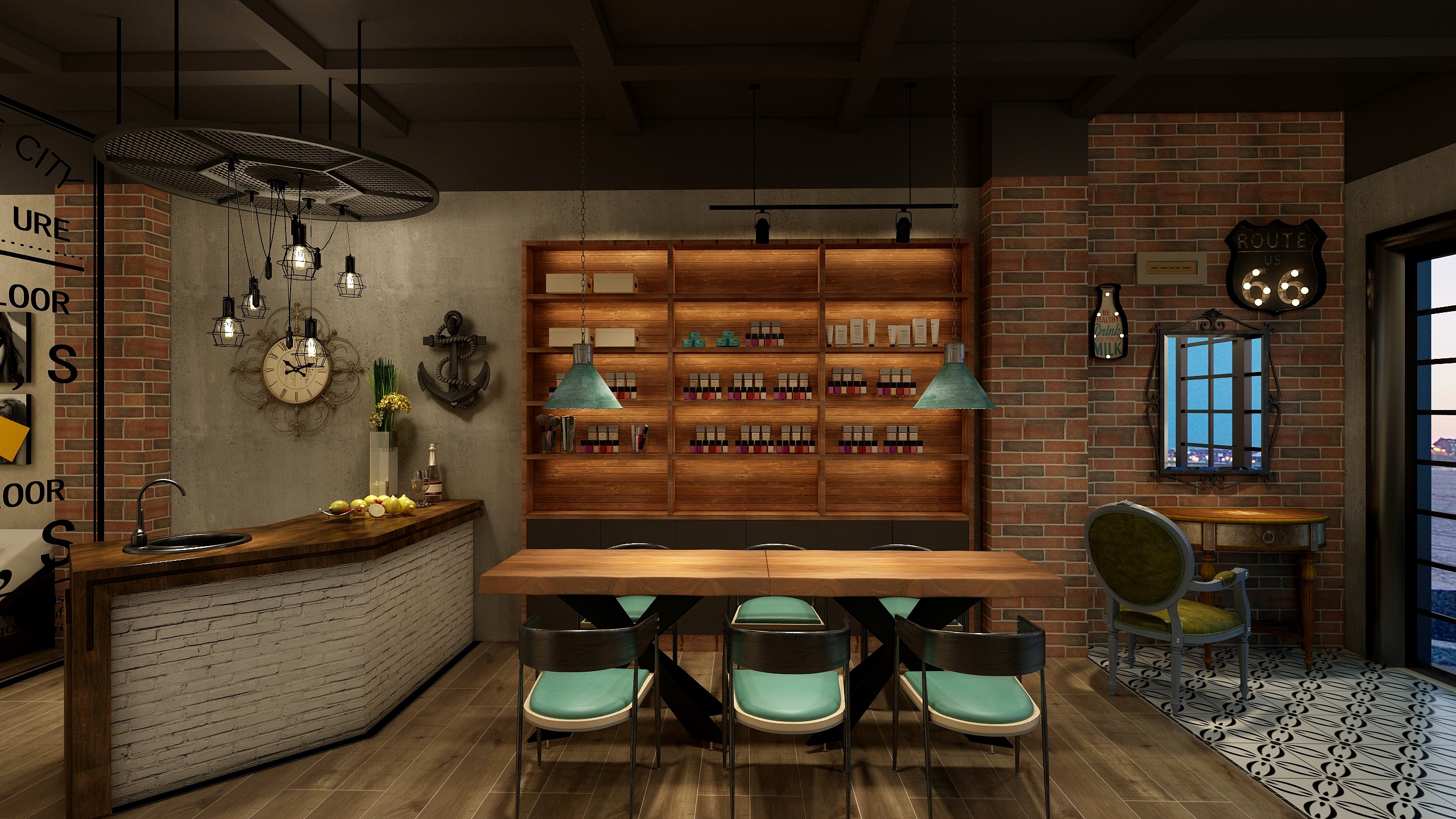 颜子龙-美妆美甲-装修设计方案