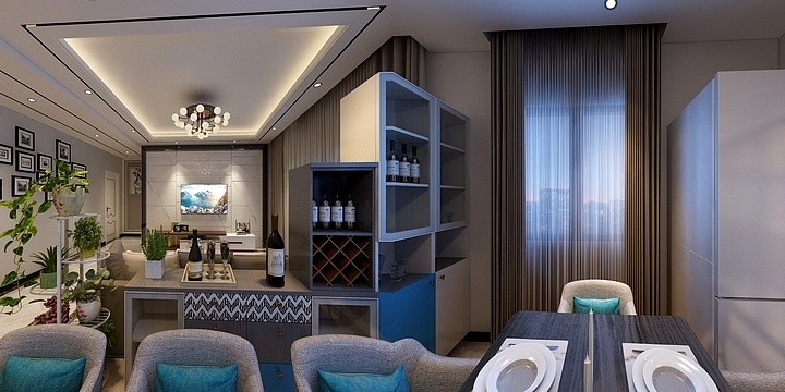 设计师丨张敏-万达观澜-装修设计方案