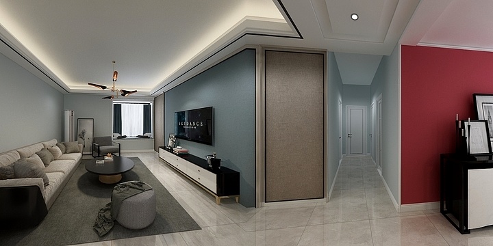 Koala邬勇-伊顿阳光小区兰姐雅居-现代轻奢风-装修设计方案