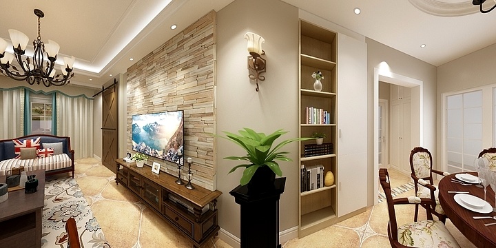 蒲俊洋-寰宇世家全屋简美风格-装修设计方案