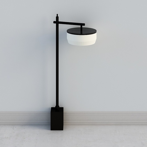 American Asian Transitional Industrial Modern modern Luxury Floor Lamps,Black