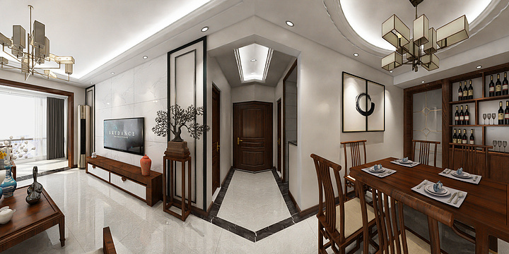 空间设计fc-凤翎锦绣16-23-6彭蜀光pm-装修设计方案