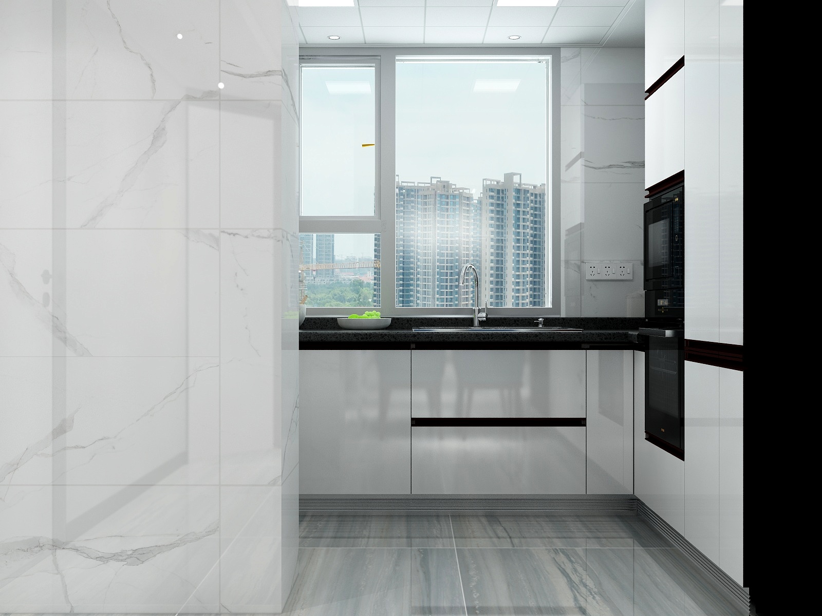 黄建-《追光》现代纯色|90平二居室装修效果图