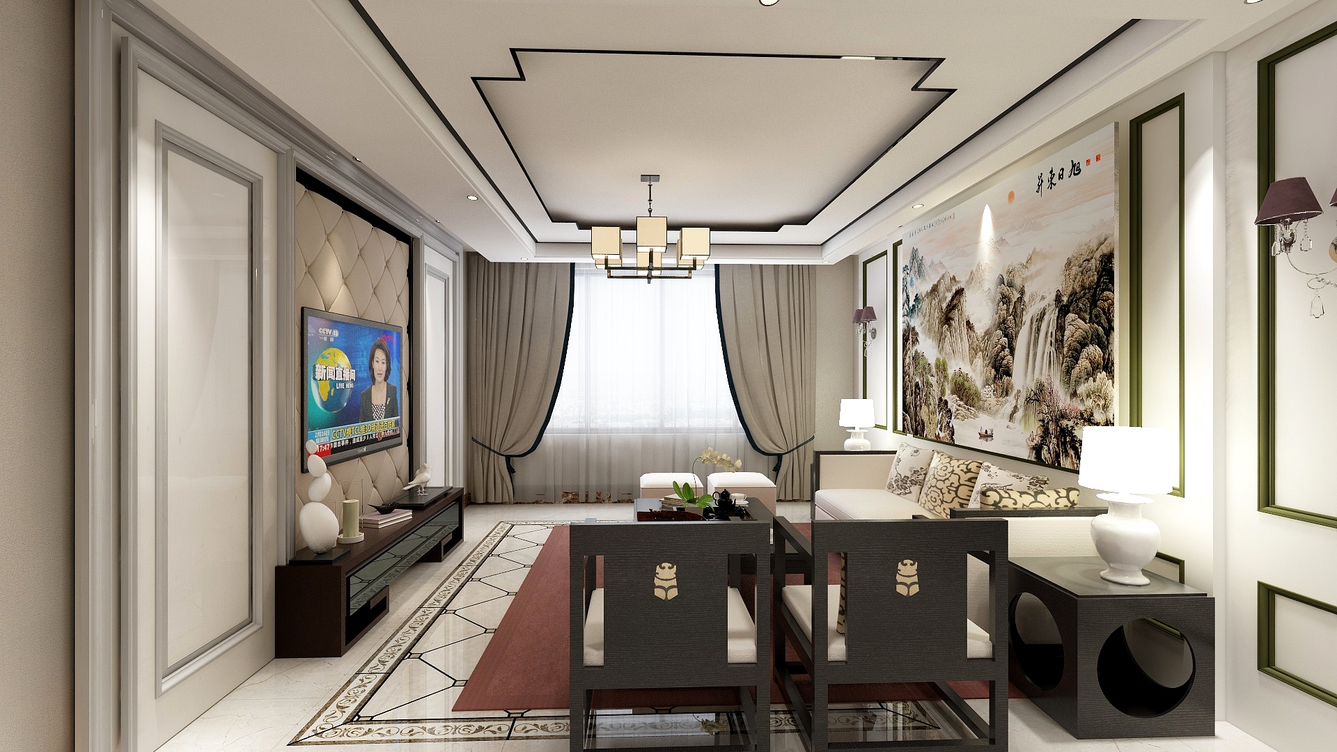 南宏设计-鸿博温馨花园37号楼3单元4楼右-装修设计方案