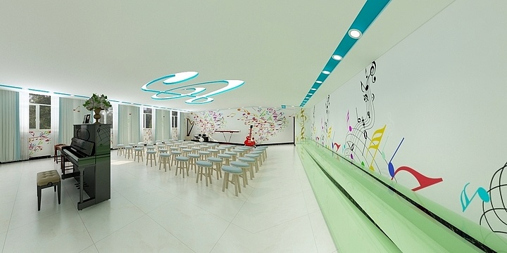 创意空间设计工作室-音乐教室-装修设计方案