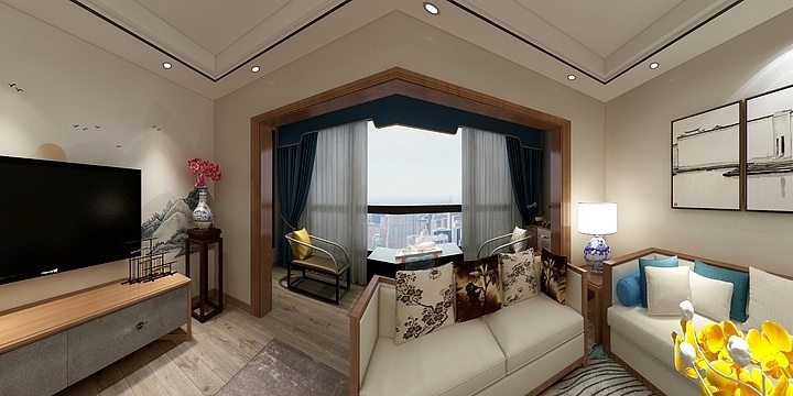 a冷先生DESIGN-虹湖生态城-装修设计方案