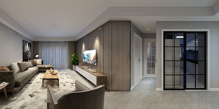 赵俊-现代-和聚园-装修设计方案