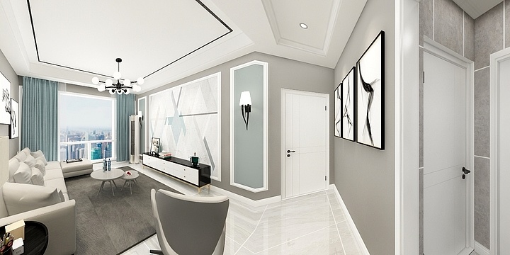 设计师胡戈-阳光天麓张总87-装修设计方案